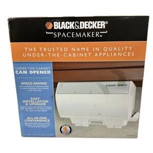BRAND NEW Black & Decker SPACEMAKER CO100 Under Cabinet Can Opener - White